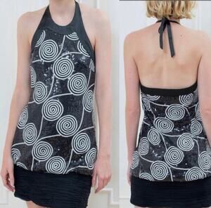 Cache Y2K Glam 90's Black White Sequin Mini Special Occasion Party Dress Size 2